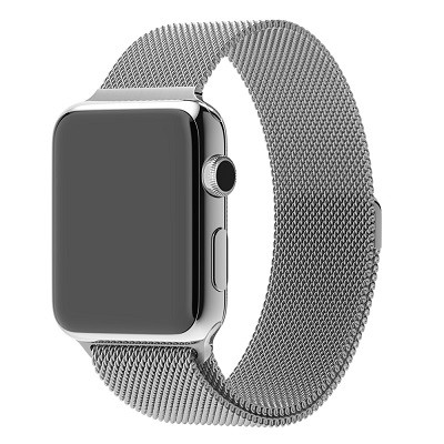 Ремешок металлический Milanese Loop cеребристый для Apple Watch Series 4/5/6/SE 40mm - фото 2 - id-p88162681