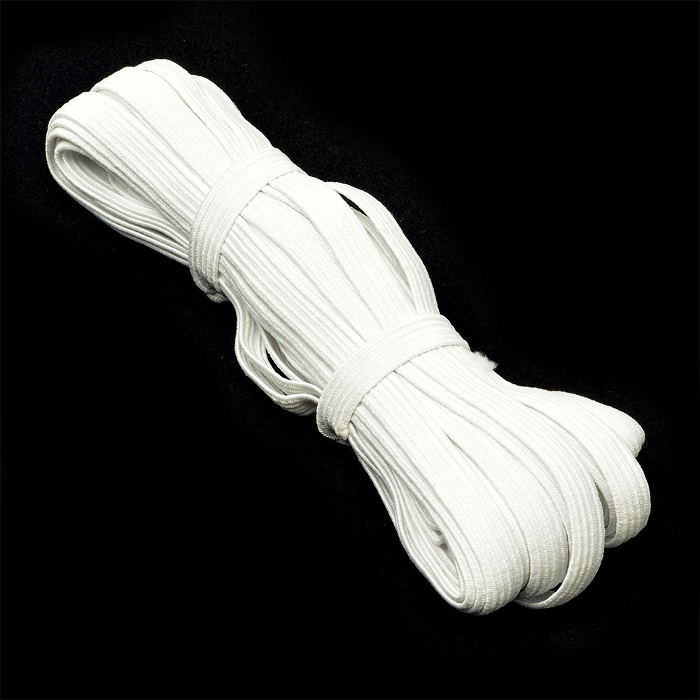 Резинка продежка (ткацкая) 10 мм  (100м) черная/белая