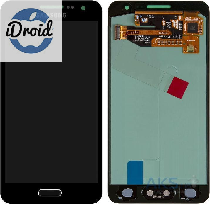 Дисплей (экран) Samsung Galaxy A3 (2015) SM-A300 с тачскрином, черный (аналог)