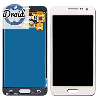 Дисплей (экран) Samsung Galaxy A5 (2015) A500 с тачскрином, белый (оригинал)