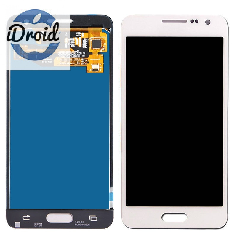 Дисплей (экран) Samsung Galaxy A5 (2015) A500 с тачскрином, белый (оригинал)