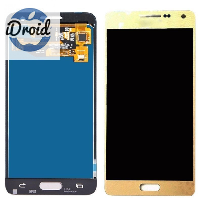 Дисплей (экран) Samsung Galaxy A5 (2015) A500 с тачскрином, золотой (оригинал)
