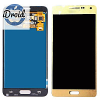 Дисплей (экран) Samsung Galaxy A5 (2015) A500 с тачскрином, золотой (оригинал)