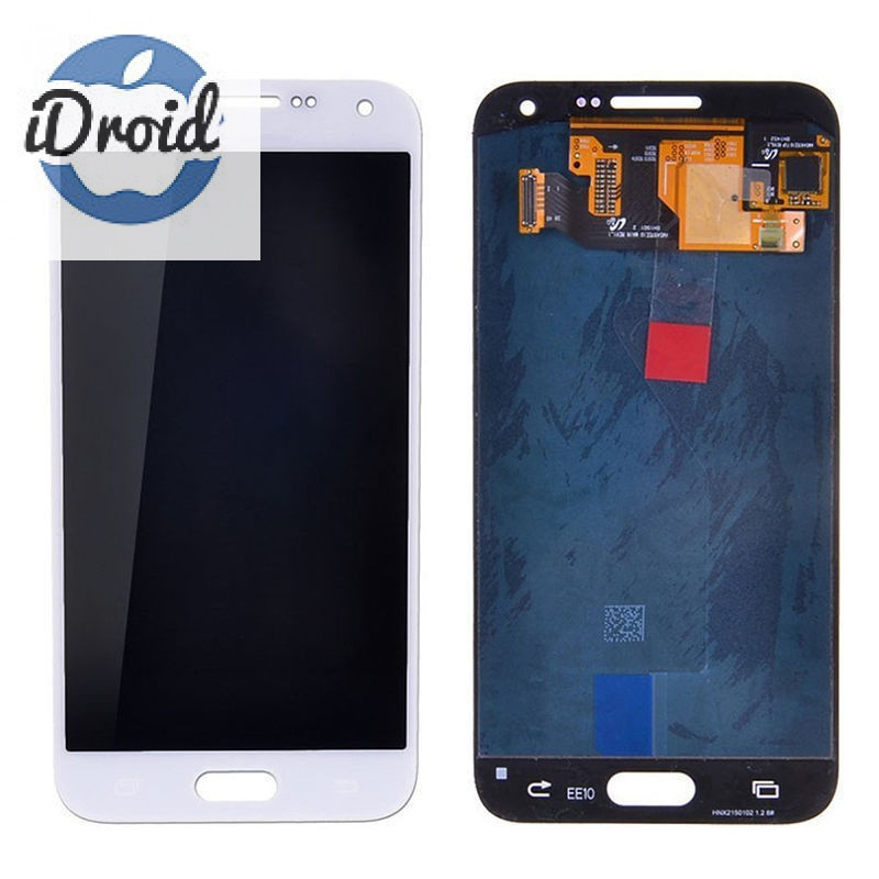 Дисплей (экран) Samsung Galaxy E5 SM-E500 с тачскрином, белый (оригинал)
