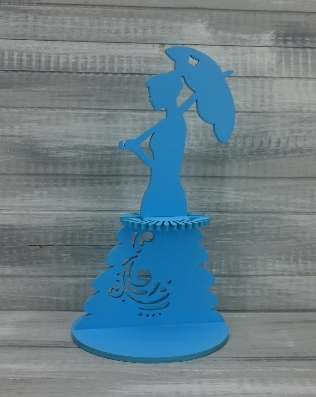 Салфетница "Барышня с зонтом", цвет: голубой - фото 1 - id-p88206653