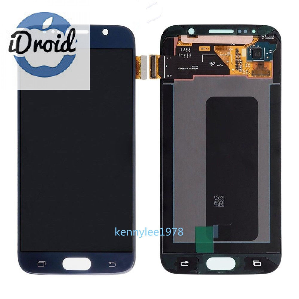Дисплей (экран) Samsung Galaxy S6 G920F с тачскрином, голубой (оригинал)
