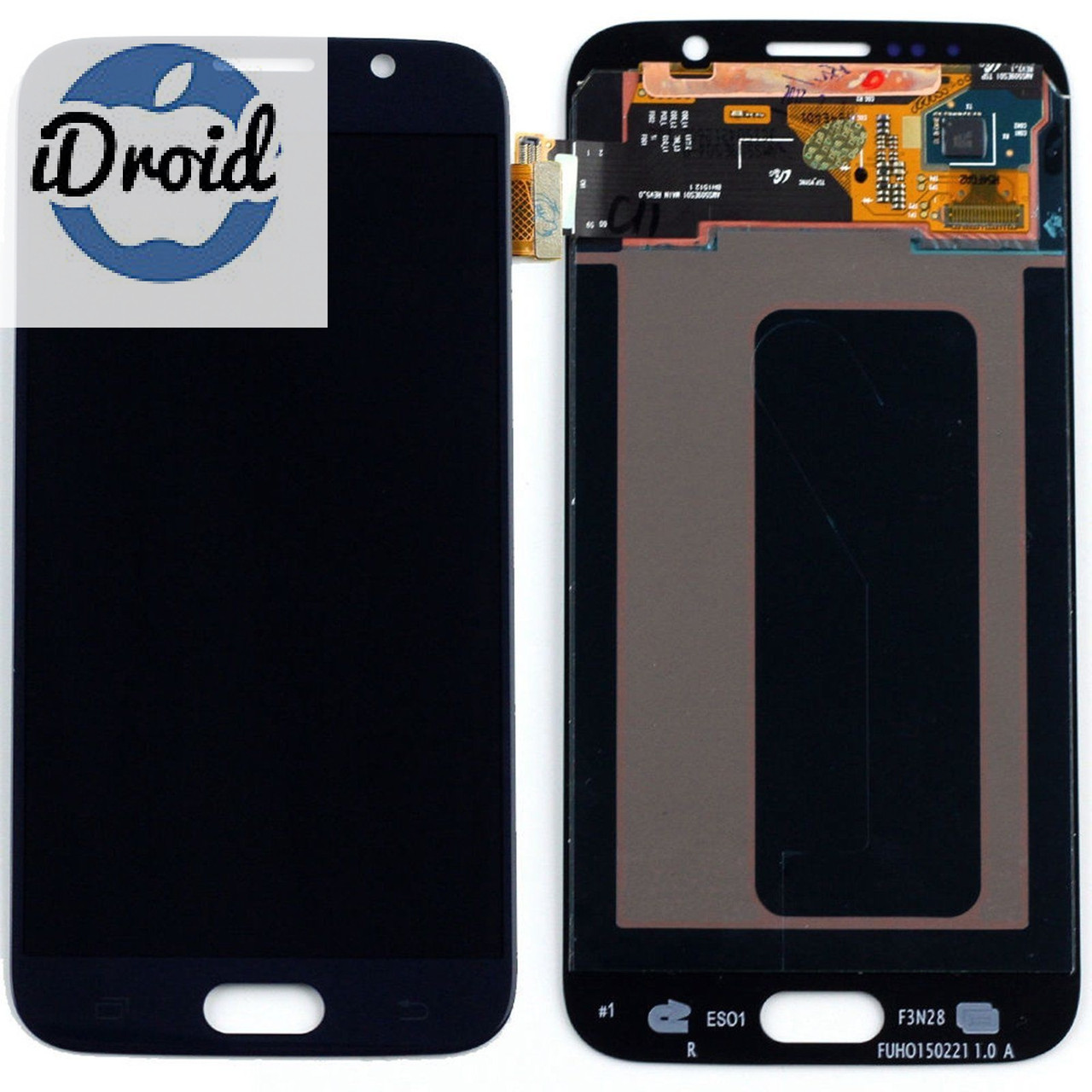Дисплей (экран) Samsung Galaxy S6 G920F с тачскрином, черный (оригинал)