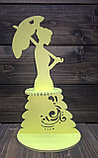 Салфетница "Барышня с зонтом", цвет: лимонный, фото 3