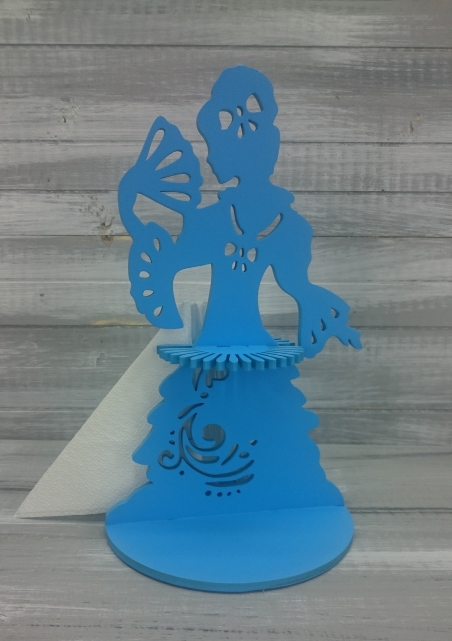 Салфетница "Барышня с веером", цвет: голубой - фото 1 - id-p88207010