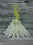 Салфетница "Дама-балерина", цвет: лимонный, фото 3