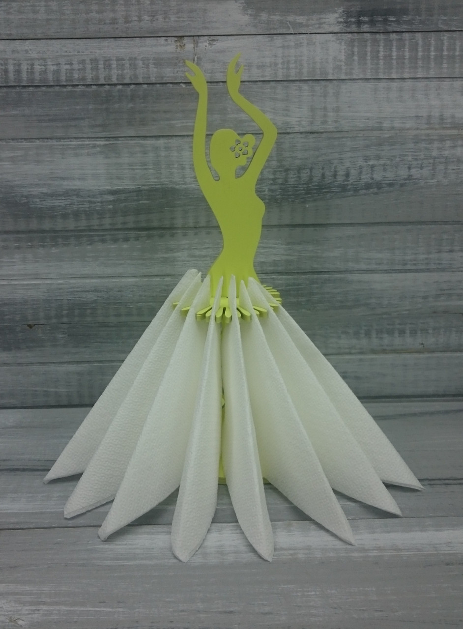 Салфетница "Дама-балерина", цвет: лимонный - фото 3 - id-p88207241