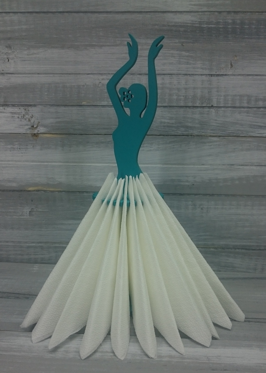 Салфетница "Дама-балерина", цвет: морская волна - фото 2 - id-p88207712