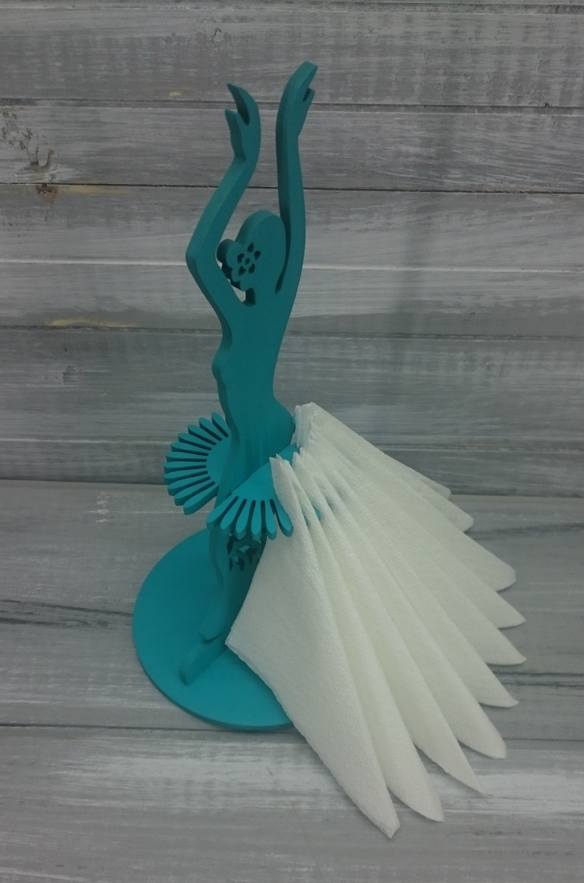 Салфетница "Дама-балерина", цвет: морская волна - фото 4 - id-p88207712
