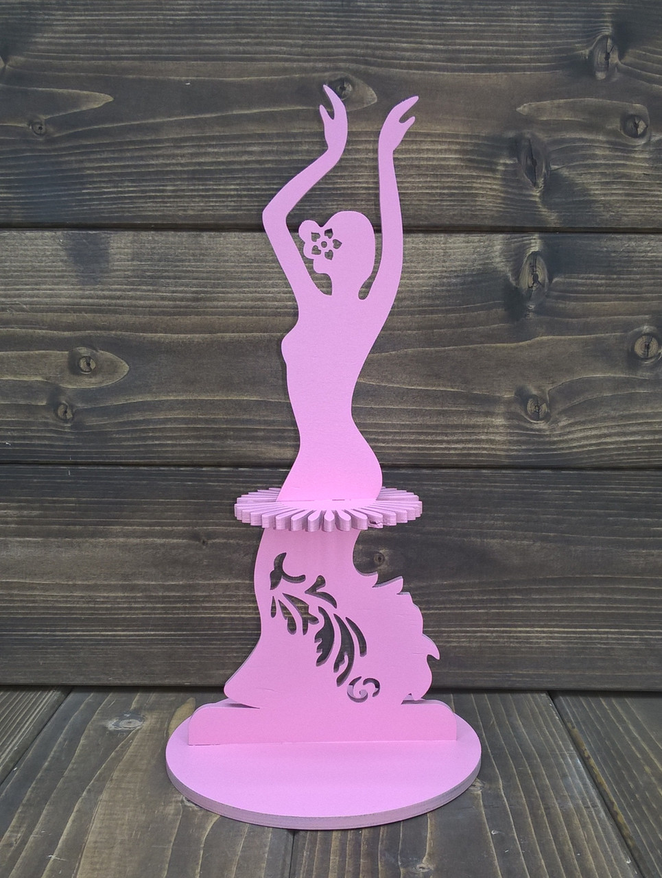 Салфетница "Дама-балерина", цвет: розовый