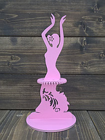 Салфетница "Дама-балерина", цвет: розовый