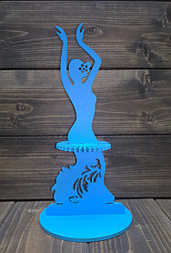 Салфетница "Дама-балерина", цвет: голубой