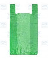 Пакет майка ПНД 370мм*400мм 8 мкм, упаковка 200 штук (стоимость без НДС) салатовый