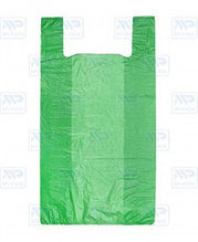Пакет майка ПНД 370мм*400мм 8 мкм, упаковка 200 штук (стоимость без НДС) салатовый