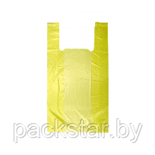 Пакет майка ПНД 370мм*400мм 8 мкм, упаковка 200 штук (стоимость без НДС) желтый