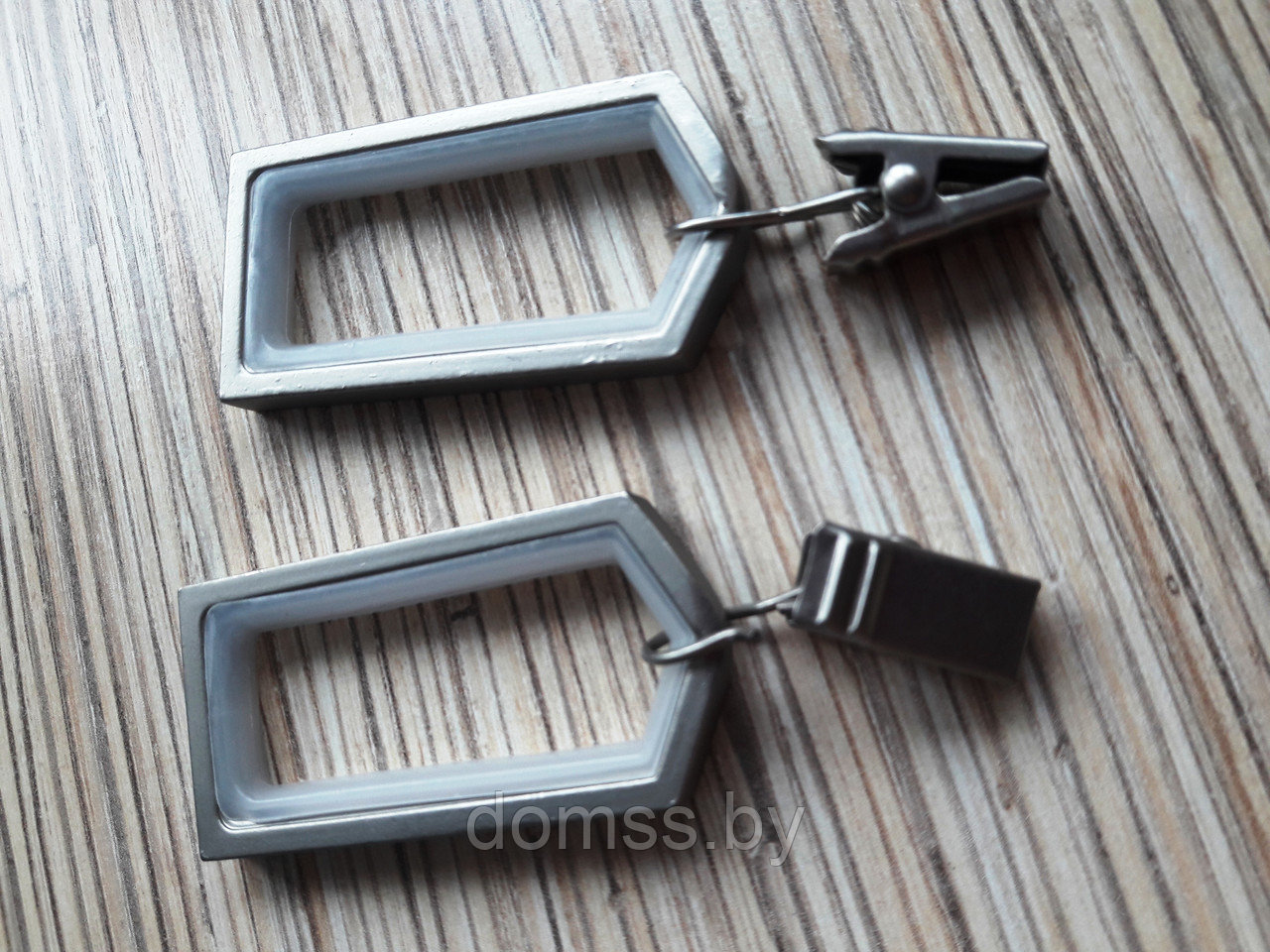 Кольца для карниза линия FLAT ROD с зажимом или карабином 10шт