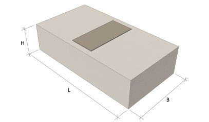 Опорные подушки бетонные