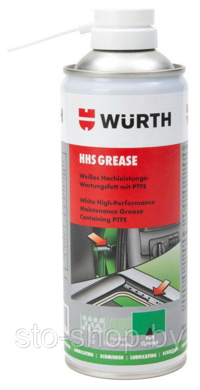 Тефлоновая смазка Wurth HHS Grease 400мл