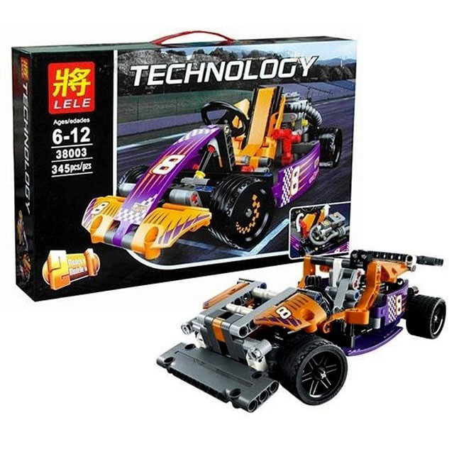 Конструктор Lele 38003 Technology Гоночный карт (аналог LEGO Technic 42048) 345 деталей