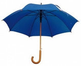 Зонт-трость желтый с деревянной ручкой для нанесения логотипа, фото 4