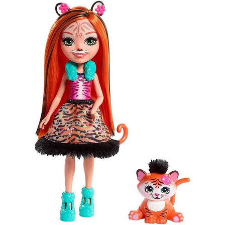 Mattel Mattel Enchantimals FRH39 Кукла с питомцем - Тигрица Тэнзи, фото 2