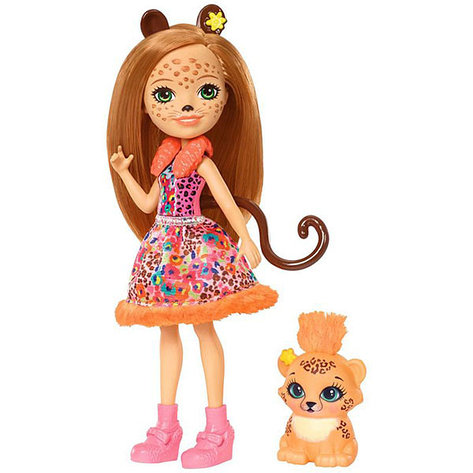 Mattel Enchantimals FJJ20 Кукла с любимой зверюшкой - Чериш Гепарди, фото 2