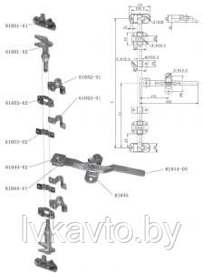 Замок (запор) штанговый - 27 с рукояткой "Дельта-22" - фото 3 - id-p25868667