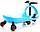 Машинка детская с полиуретановыми колесами синяя «БИБИКАР», фото 2