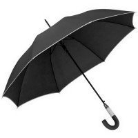 Автоматический зонт Lexington черного цвета, для нанесения логотипа