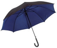Зонт-автомат Doubly черно-синий. Для нанесения логотипа