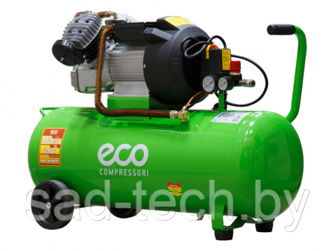 Компрессор ECO AE-705-3 (440 л/мин, 8 атм, коаксиальный, масляный, ресив. 70 л, 220 В, 2.20 кВт) - фото 1 - id-p88289292