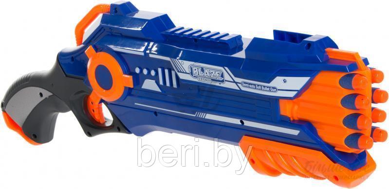 Автомат, Бластер 7037 + 20 пуль Blaze Storm пистолет детский игрушечный, мягкие пули, типа Nerf (Нерф) - фото 2 - id-p88321504