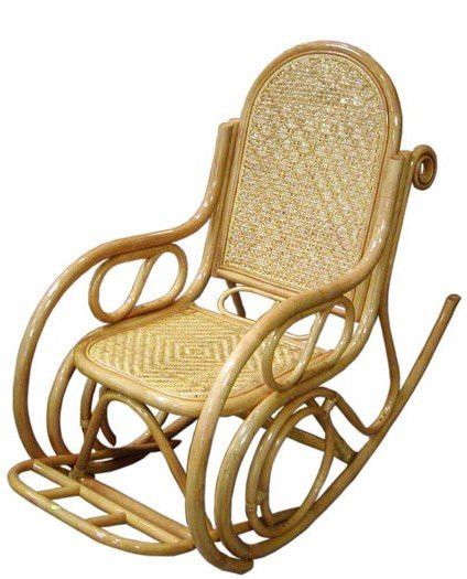 Кресло качалка из ротанга 05/10B - фото 3 - id-p4321437