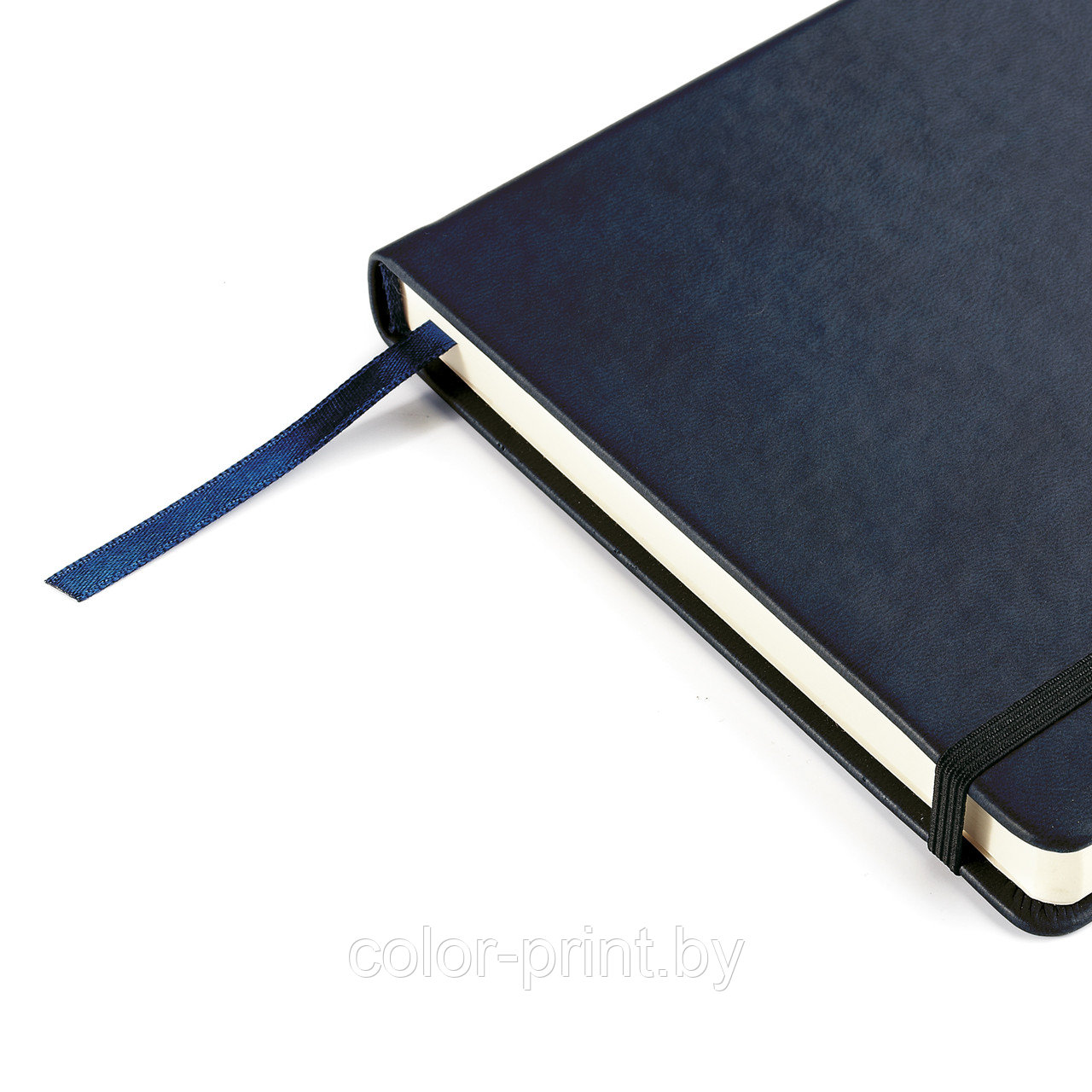 Ежедневник недатированный А5 (142 х 214 мм.) "MEGAPOLIS VELVET" темно-синий 320 стр - фото 6 - id-p88387388