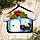 Новогодний набор елочных украшений (2 шт) "Птичка с домиком", фото 2
