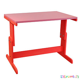 Детский деревянный стол из массива с регулировкой по высоте. (Столешница ламинированная ДСП 70 х 50 см.) Цвет