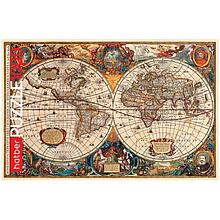 Пазл 1000 эл. Hatber "Старинная карта мира", картонная коробка