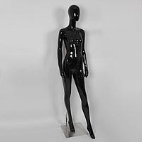Манекен женский глянец без лица, черный, 4A-64-1
