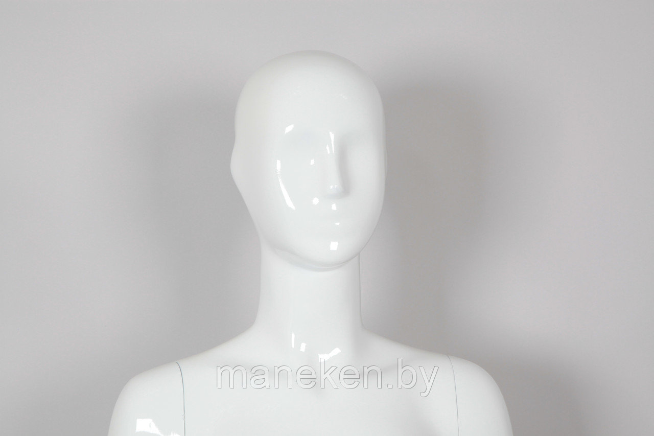 Манекен женский глянец с лицом, белый, 4A-64 - фото 6 - id-p88441582