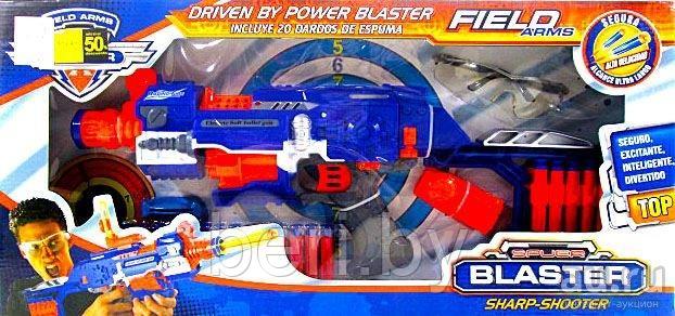 Автомат, Бластер SB238 + 20 пуль, 62 см, Blaze Storm детское оружие, мишень, мягкие пули, типа Nerf (Нерф) - фото 1 - id-p88439032