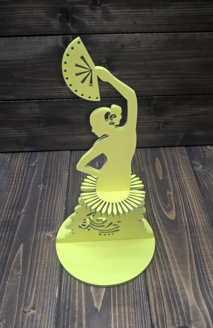 Салфетница "Дама с веером", цвет: лимонный - фото 2 - id-p88444445
