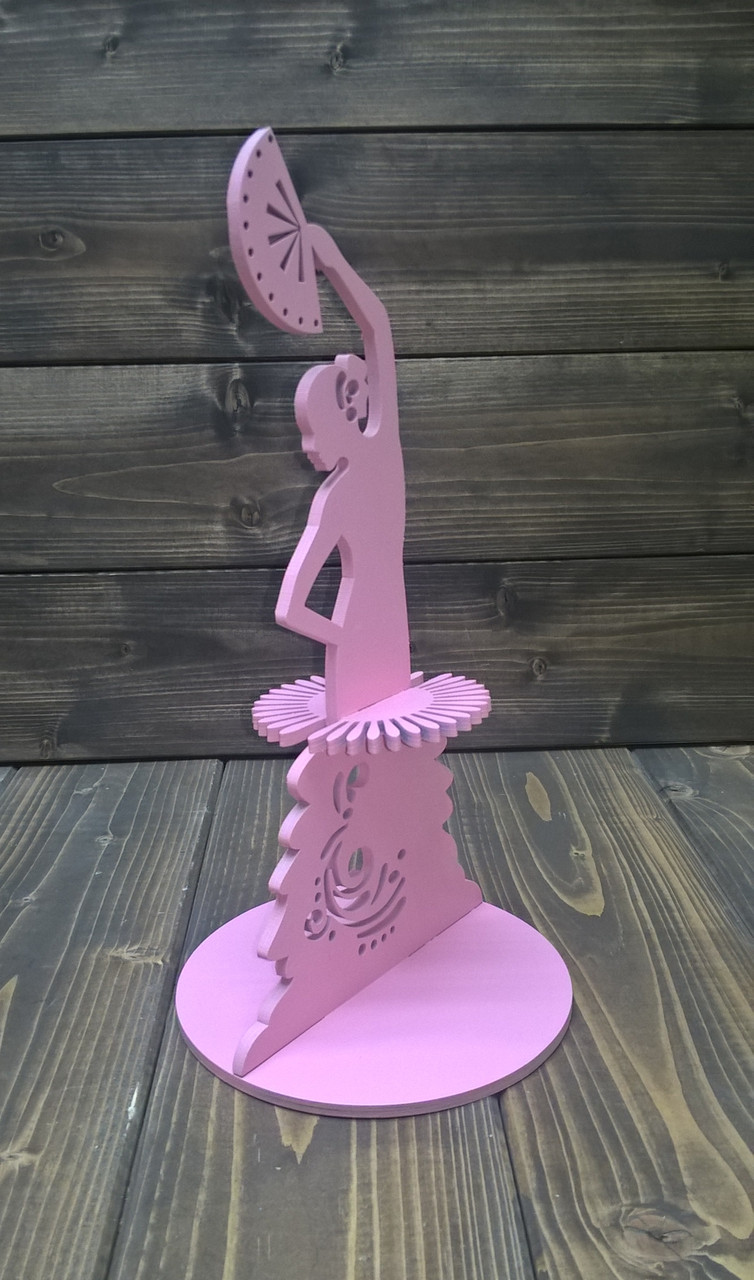 Салфетница "Дама с веером", цвет: розовый - фото 3 - id-p88444529