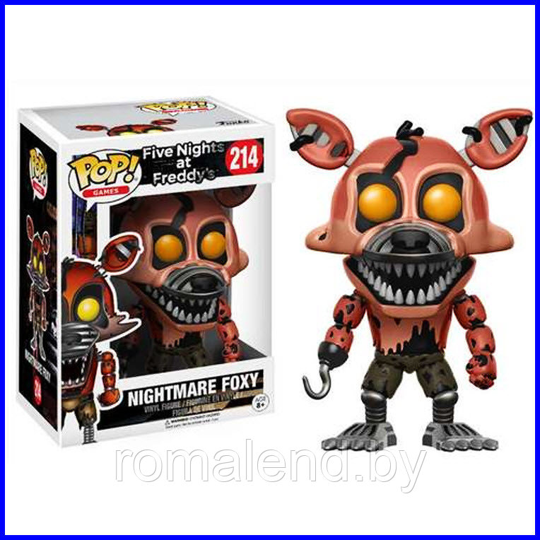 Игрушка Аниматроник кошмарный Фокси (Nightmare Foxy) Funko Pop (аналог) - фото 1 - id-p87397013