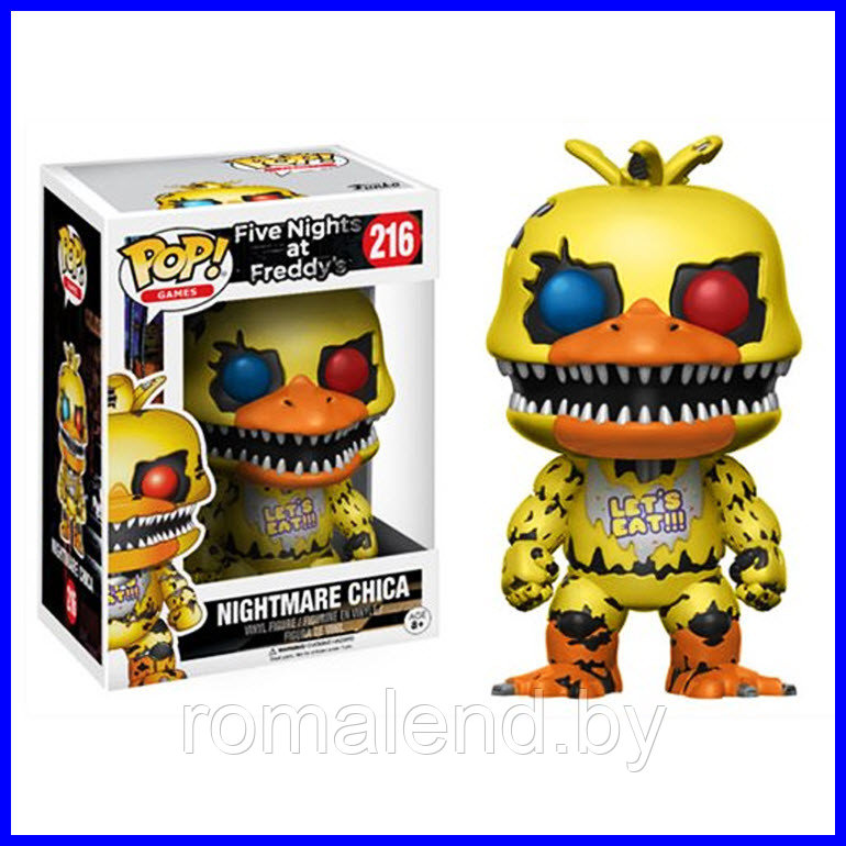 Аниматроник Кошмарная Чика (Nightmare Chica) Five Nights at Freddy's Funko Pop (аналог) - фото 1 - id-p87868360