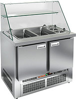 Стол холодильный для салатов Hicold SLE3-11GN высокое стекло