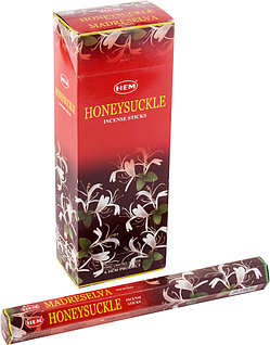 Благовония HEM Honeysuckle Жимолость, шестигранник, 20 палочек